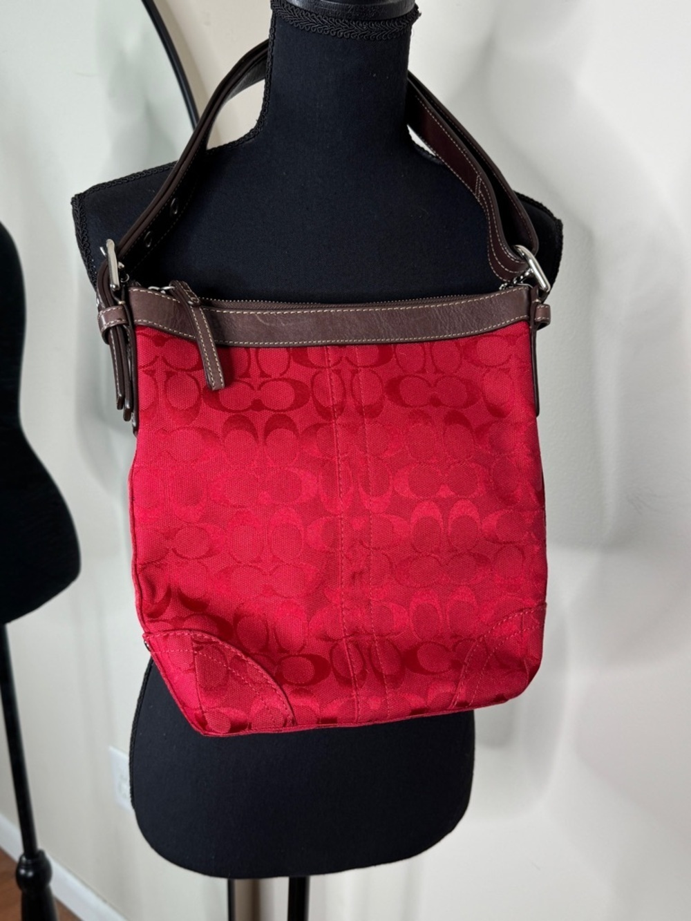 Coach Signature C Crossbody Bag Red